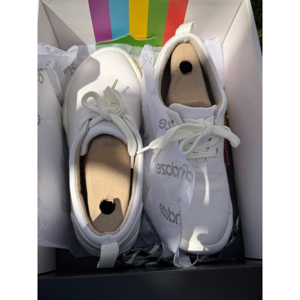 Andoze Hemp Sneakers Womens 7 Mens 4 White